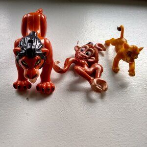 Disney Lion King figurines x 3 Used